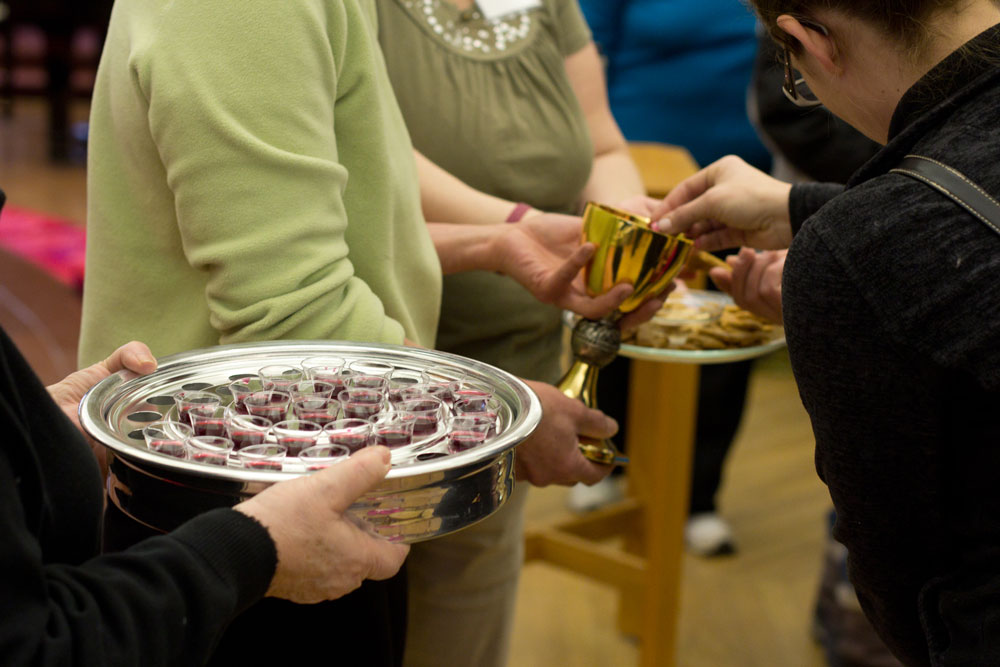 people taking communion